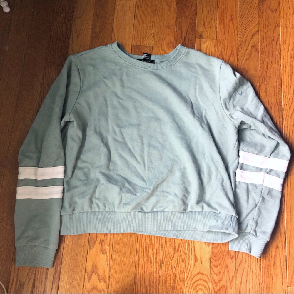 Mint Green Varsity Crewneck
